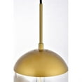 thumbnail image 4 of Eclipse 3 Lights Brass Pendant With Clear Glass, 4 of 5