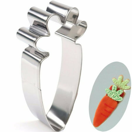 Stainless Steel Cookie Cutter Lovely Carrot Biscuit Mold for DIY Biscuit Chocolate Fondant Cake (Best Carrot Cake In Las Vegas)