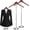 2-Pack Brown, variant on T Shirt Display stand for Vendors, Adjustable Dress Form Mannequin Torso, Portable Hanging wooden Clothes Rack, Flexible Hanger for Clothing Tshirt Jacket Coat Retail, Height 18.5-31.5 Inch (4 Pcs)