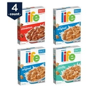 Quaker Life Breakfast Cereal Variety Pack, 4 Boxes