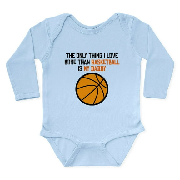 CafePress - Basketball Daddy Body Suit - Long Sleeve Cotton Baby Bodysuit