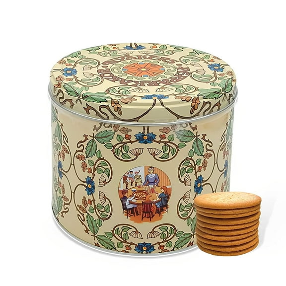 Nyakers Pepparkakor Swedish Snaps - Original, Famous & Old Fashioned Cookies Traditionally Baked in Sweden Since 1952 - Sweet & Spicy Thin snap Cookies in a Mailing Tin (26.45oz)