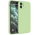 thumbnail image 1 of Liquid Silicone Case Compatible with iPhone 12 6.1 Inch, Anti Scratch & Fingerprint, Microfiber Lining Shockproof Full Body Covered Slim Soft Gel Rubber Enhanced Camera & Screen Drop Protection, Green, 1 of 8
