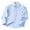 Blue, variant on Girls Long Sleeve White Dress Shirt For School Performance Daily Wear Classic Button Up Top 4-18Years