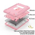 thumbnail image 4 of Dteck iPad Mini Case with Screen Protector, iPad Mini 2 Case, iPad Mini 3 Case, iPad mini Retina Case, Three Layer Heavy Duty Shockproof Kickstand Protective Case, Rosegold, 4 of 7