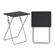 thumbnail image 4 of Mesa Lateral HOMEMAKE FURNITURE Conjunto de 2 negro Moderno, 4 of 7
