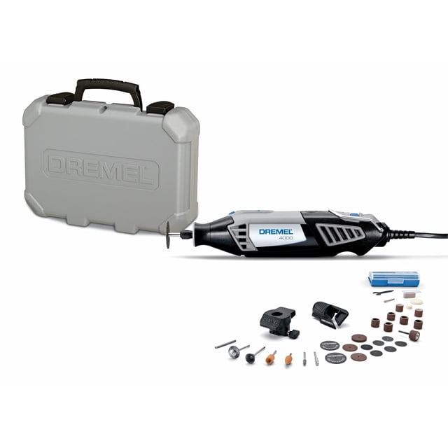 Kit de herramientas rotativas Dremel 4000-2/30 de velocidad variable con 2 accesorios