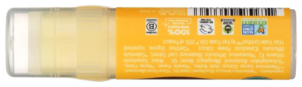 (Pack Of 15) Eco Lips Lip Balm Mango Van Hny Organic 0.25 Oz