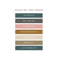 thumbnail image 2 of Straatsma, Leah 12x14 White Modern Wood Framed Museum Art Print Titled - Days of the Week Fall Gems, 2 of 4
