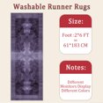 thumbnail image 6 of 2x6 FT Kitchen Runner Rugs Non Skid Washable, Faux Wool Rug Runners for Hallways Bathroom Carpet Runner, Soft Indoor Modern Floor Rug for Entryway Laundry Room, 6 of 11
