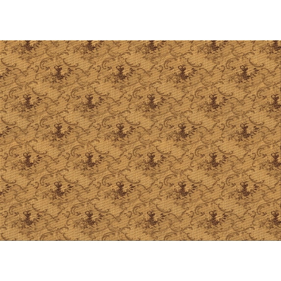 Ahgly Company Indoor Rectangle Patterned Mahogany Brown Area Rugs, 4' x 6'