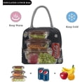 thumbnail image 3 of Bolsa de almuerzo floral, linda bolsa de almuerzo aislante, bolsa de almuerzo reutilizable, 3 of 5