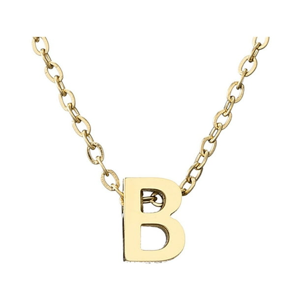 Delicado collar de oro para las mujeres lindo nombre de la letra gargantilla collares para niñas joyas