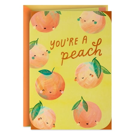 Hallmark Blank Thank You Card (You're a Peach)