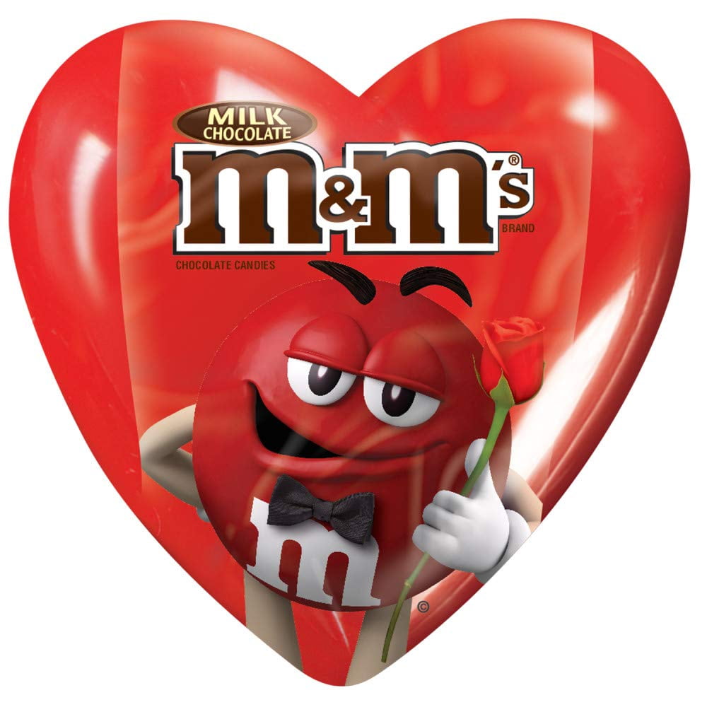 M&MS Valentines Milk Chocolate Candy Heart 0.93Ounce Heart