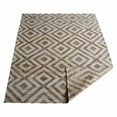 thumbnail image 4 of HAND WOVEN FLAT WEAVE KILIM JUTE ECO-FRIENDLY AREA RUGS - 6'x9', Rectangle Shape, White Beige Color, Geometric Pattern, High Pile, Natural Fiber, Handmade Area Rugs for Living Room (J00028), 4 of 5
