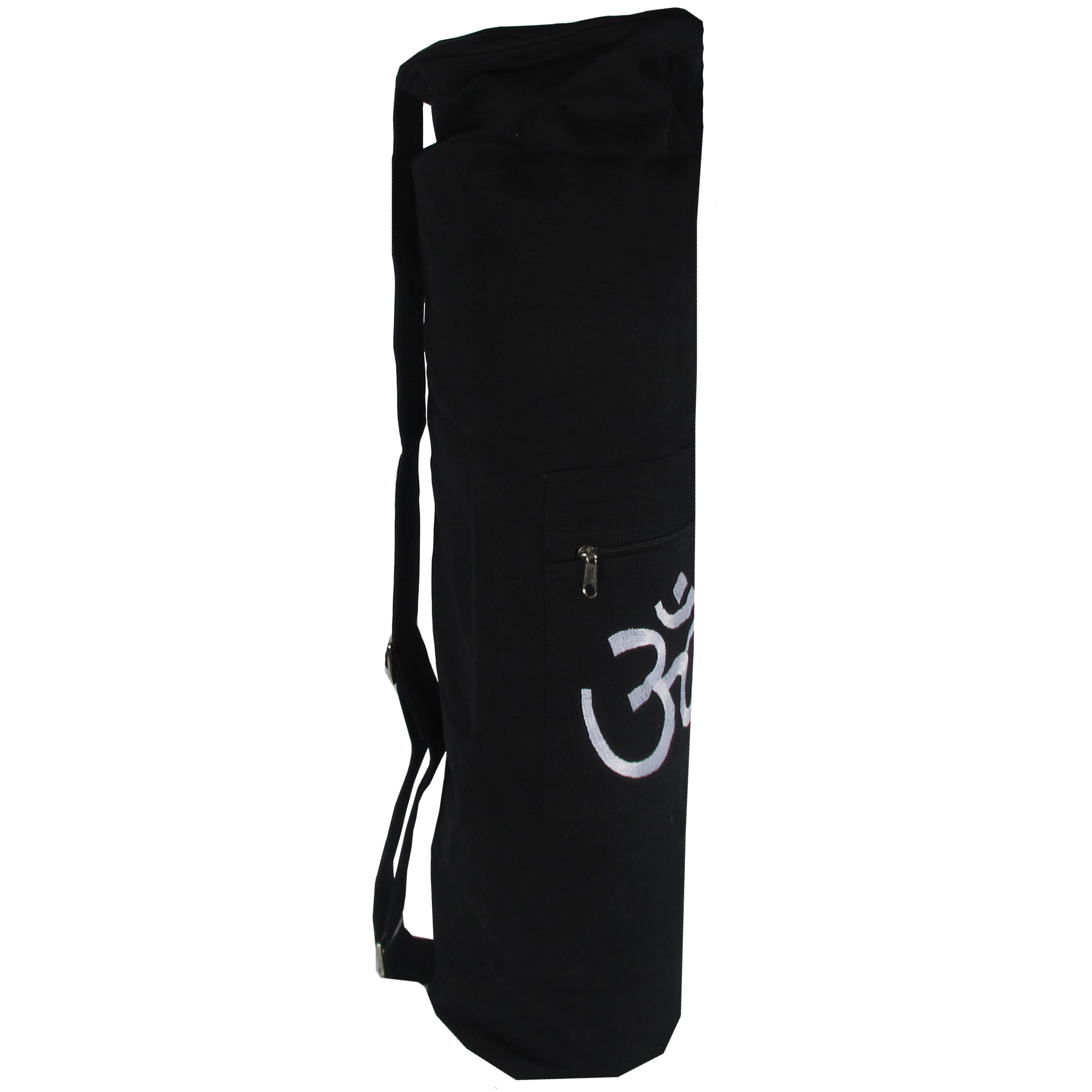 Cotton Canvas Yoga Mat Bag With Om Embroidery By Yogavni Tm