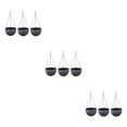 thumbnail image 3 of Maytalsory 3pieces Garden And Planter Hanging Flower Enhancing And Gardens Pot grey S 3Set, 3 of 6