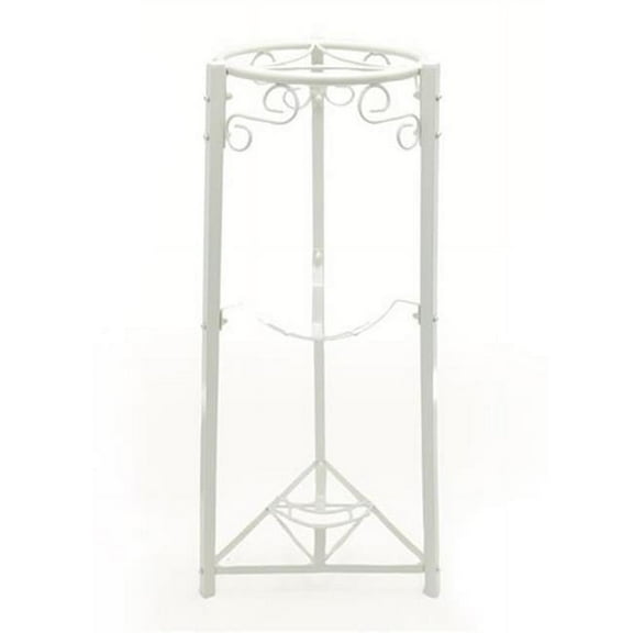 Bluewave Lifestyle PKSM774 3-Step Floor Metal Stand- White - 35 in.