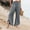 Blue, variant on TRUBKH Women Flowy Pants Side Button Elastic Waist Straight Leg Pants Wide Leg Linen Pants for Women Button Up Straight Leg Trousers Palazzo Pants with Pockets Baggy Sweatpants Beige S-3XL