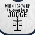 thumbnail image 4 of Inktastic Future Judge Law Scale Boys or Girls Baby Bib, 4 of 4