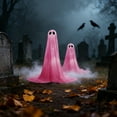 thumbnail image 4 of Clearance! akuxy Home Decor Glowing Halloween for Outdoor Yard Party Scary Garden with LED Light Pink,34cm, 4 of 6