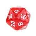 thumbnail image 4 of Juguetes Juegos de Dados Hugo 10 Piezas 20 Caras 25mm Rojo, 4 of 6