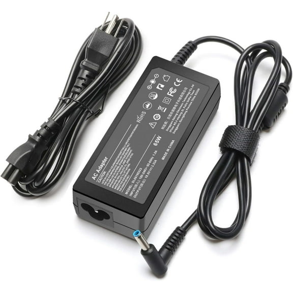 E ERSY 19.5V 3.33A 65W Laptop Charger for HP Pavilion 15 17 14 11, ENVY X360 14 15 17 TouchSmart 709985-001 Power Cord