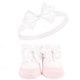 thumbnail image 6 of Hudson Baby Girl Headband and Socks Giftset, Silver Ballet, One Size, 6 of 7