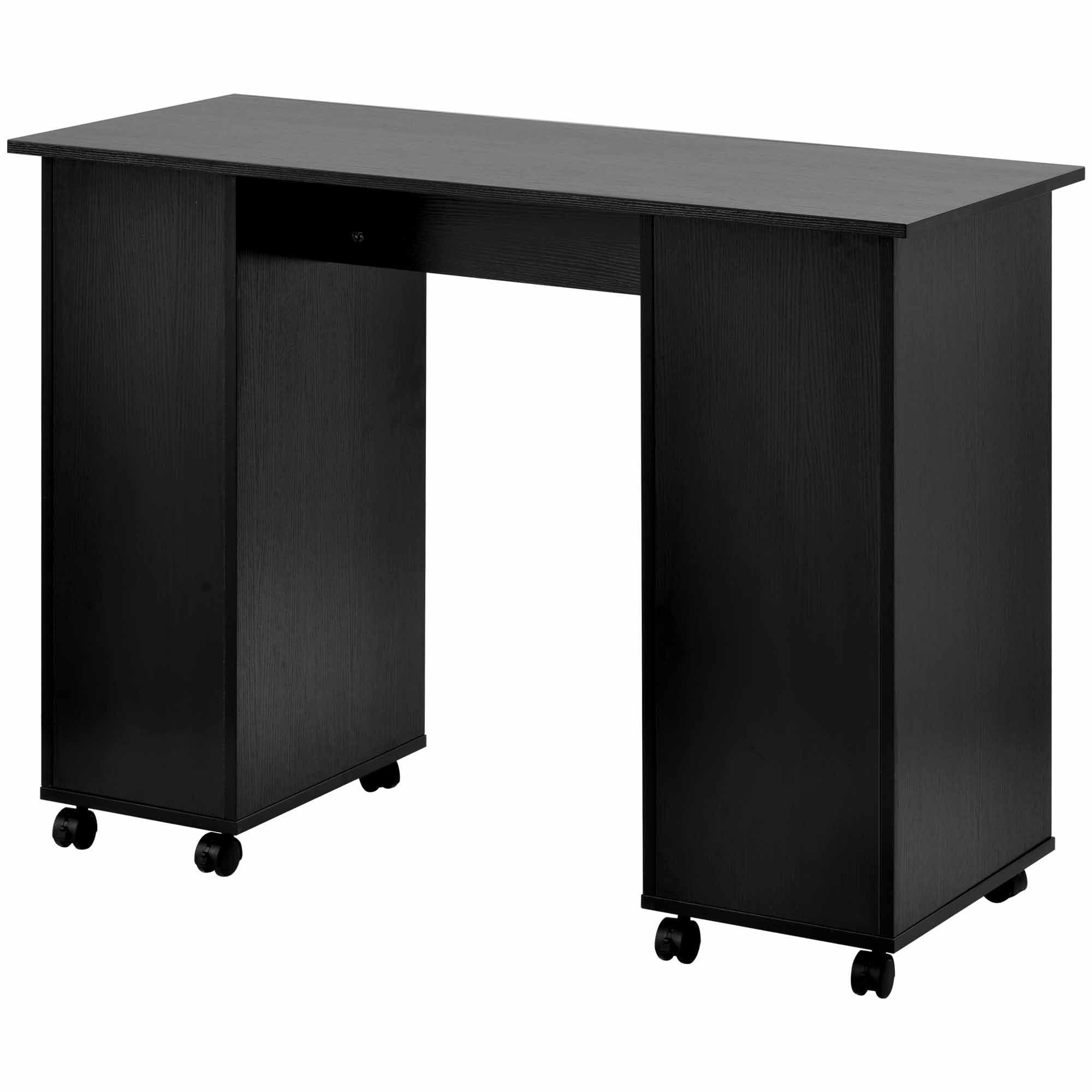 DEALTOPS Computer Desk with Multiple Drawers and Locker for Home and Office - Black