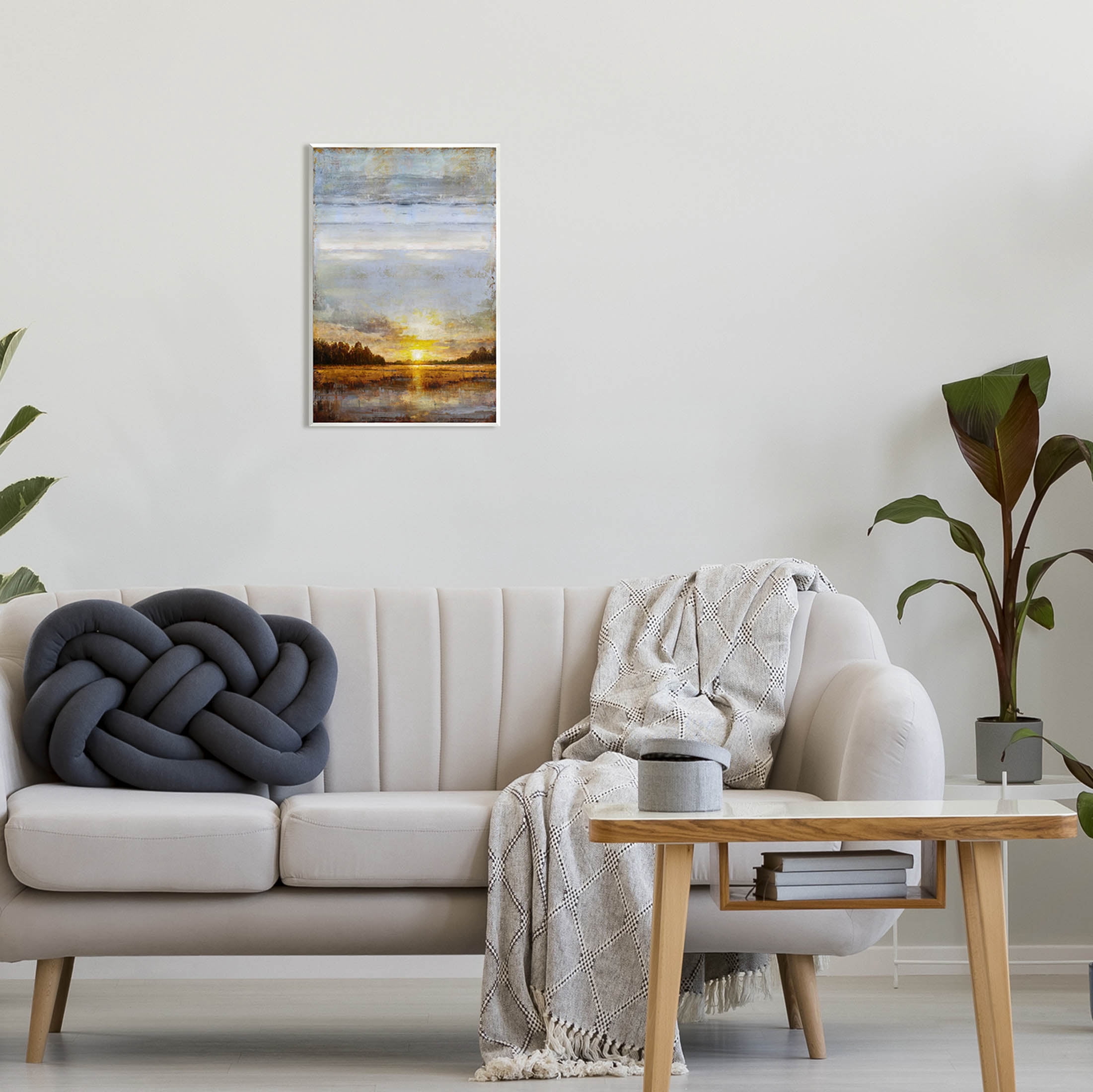 Stupell Industries Weathered Sunset Nature Scenery Graphic Art Unframed Art Print Wall Art, Design by Eric Turner