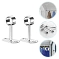 thumbnail image 3 of Miangastore 2Pcs Hanging Closet Rod Support Stainless Steel Load-bearing Rod for Homeowners, 3 of 8