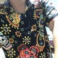 thumbnail image 5 of Camisa Casual Hawaiana De Hombre Con Estampado De Calavera, 5 of 5