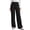 Black, variant on Wide Leg Pants Woman Stretchy Waffle Knit Work Pants High Waisted Dress Pants Business Casual Trousers