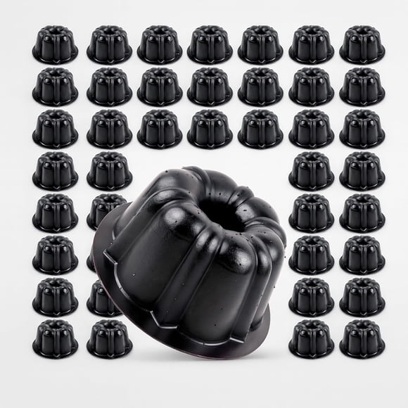 Set de 50 Mini Moldes para Hornear Bluelander, Capacidad 180 ml, Moldes Reutilizables y Resistentes hasta 220 °C
