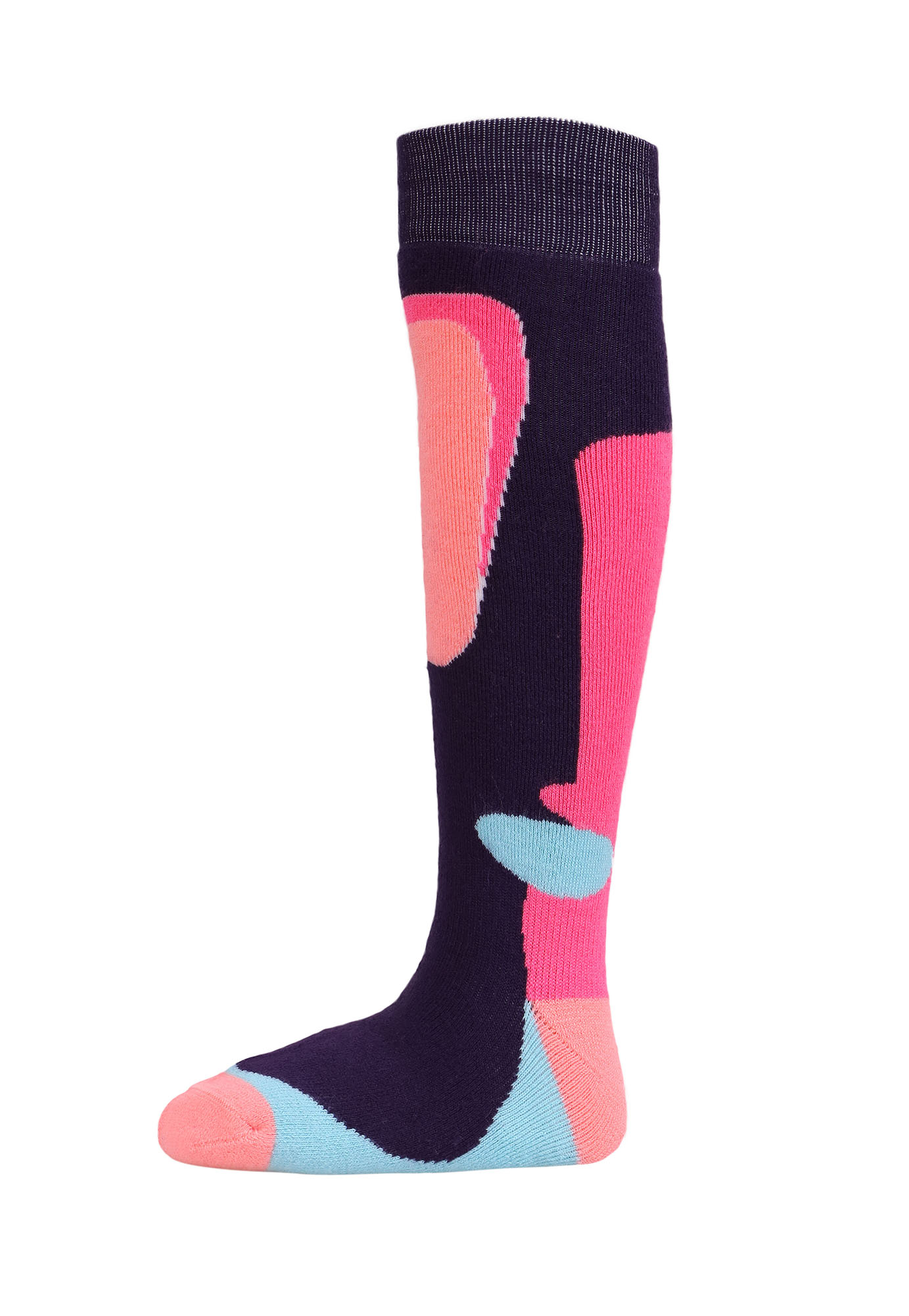 Kids Snow Ski Socks Full Terry Lightweight Warm Merino Wool Skiing Socks M