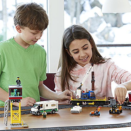Atticus Advarsel Uartig LEGO City Cargo Train 60198 Remote Control Train Building Set with Tracks  for Kids, Top Present for Boys and Girls (1226 Pieces) - Walmart.com