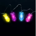 Peeps Bunny LED String Lights Easter Decorations & Toys for Indoor