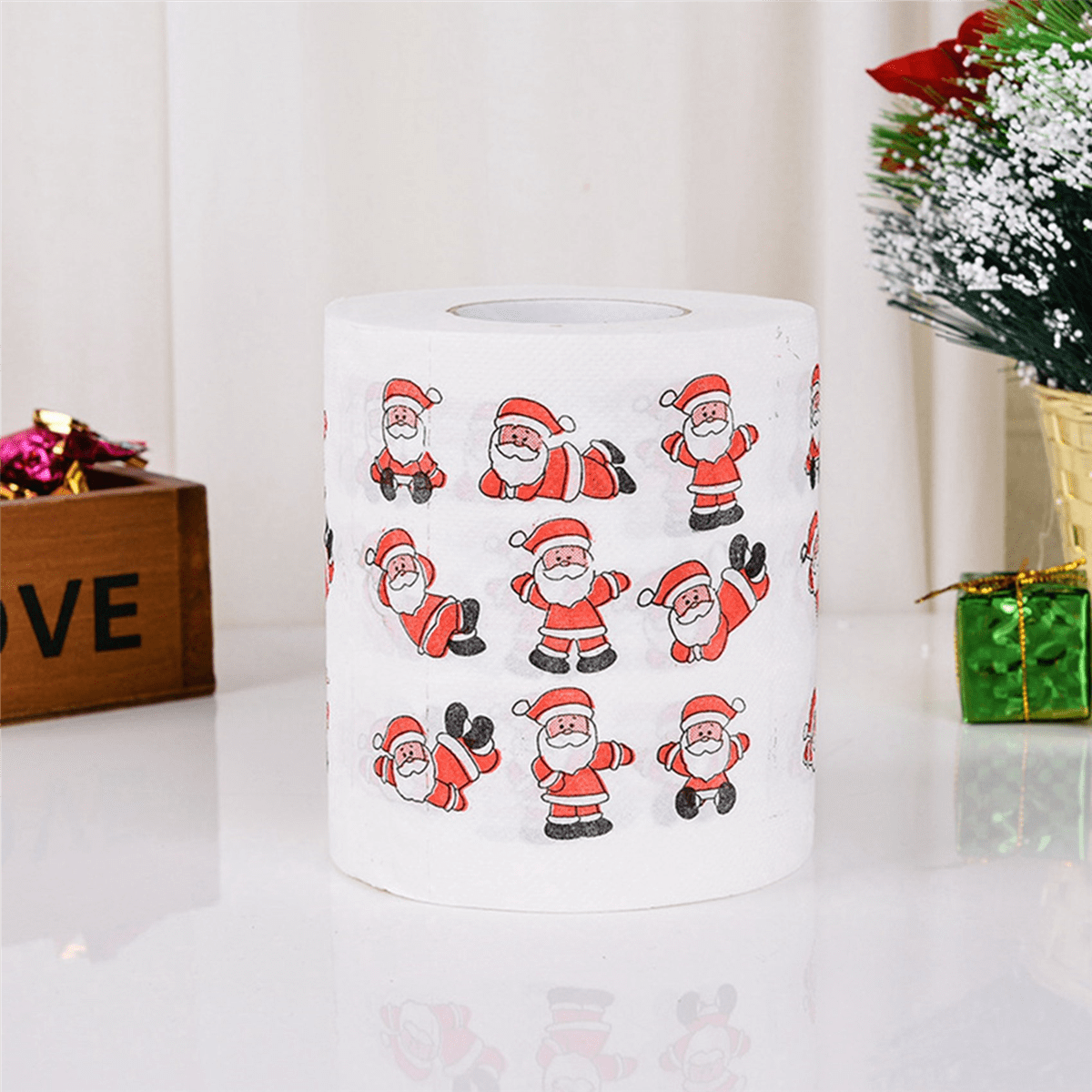 5 Styles Paper Roll Tissue Paper Towels Xmas Office Room Toilet Paper 15 Roll