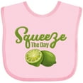 thumbnail image 3 of Inktastic Lime Squeeze The Day Boys or Girls Baby Bib, 3 of 4