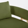 thumbnail image 5 of 51" Small Sofa Couch Comfy Modern Teddy Upholstered 2-Seater Love Seats for Apartment,Bedroom,Office,Green, 5 of 8