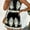 Mixed Color, variant on MORTTIC Women's Floral Halter Jumpsuit Sleeveless Backless One-Piece Romper, Black & White Summer Casual Wear