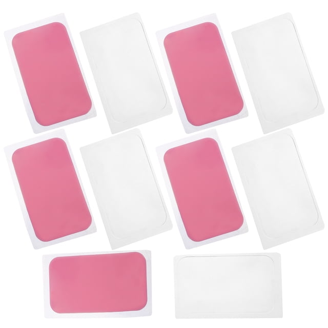 HEANUJJ 10Pcs Reusable Silicone Lash Pads for Eyelash Extension with Soft Ultrafine Assorted Colors