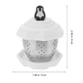 thumbnail image 3 of Stainless Steel Tea Infuser Filter Penguin Tea Strainer Tea Filter Tea Leakage Tea Art Tool for Home (White), 3 of 6
