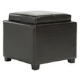 thumbnail image 3 of SAFAVIEH Harrison Single Tray Ottoman Brown, 3 of 7