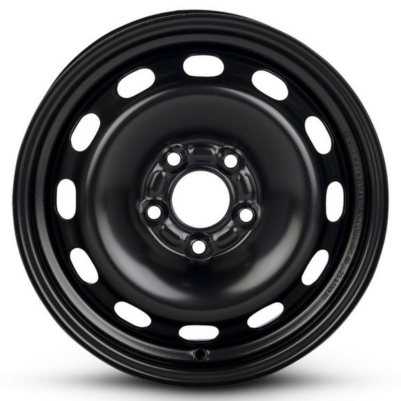 New OEM Replacement Wheel 15x6 in for 2012-2018 Ford Focus Painted Black 15 inch Steel Rim