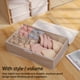 thumbnail image 2 of Yuarrent Caja de almacenamiento Ropa interior Calcetines Armario Ropa Sujetador Organizador Ahorro de espacio Cajón Divisor Compartimiento con Almacenamiento y organización del hogar rejilla 17/rosa, 2 of 6