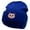 Royal, variant on Kitty Embroidered 12 Inch Long Knitted Beanie - Black OSFM