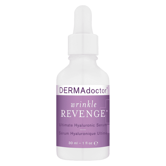 DERMAdoctor Wrinkle Revenge Hyaluronic Acid Hydrating Serum, Anti-Aging, 1 fl oz