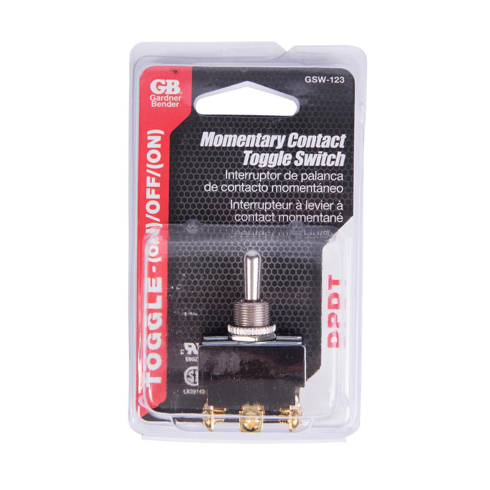 Gardner Bender GSW-123 Electrical Toggle Switch DPDT Mom ON-OFF-Mom-ON 20 A/1... 